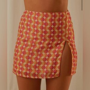 Ombre circle mini skirt Pepper Mayo NET Size 0